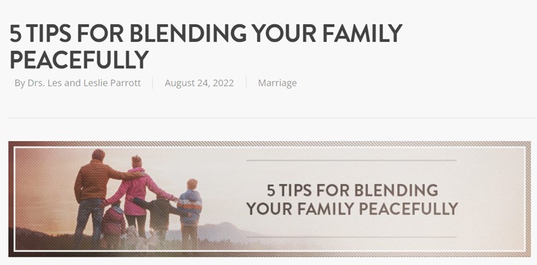5 Tips for blending your family peacefully